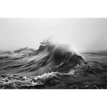 Black and White Ocean Canvas